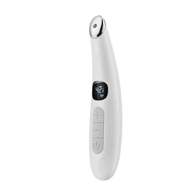 Seitenansicht des Augenmassage-Geräts mit ergonomischem Design