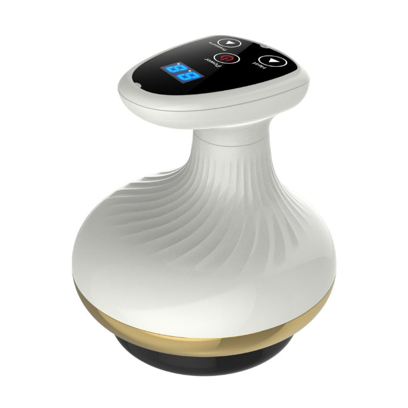 Garos Vakuum-Massage Pro elektrisches Schröpfmassagegerät in Weiss und Gold mit Wärmefunktion