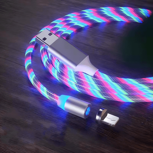 Magnetisches LED-Ladekabel mit starkem Magnetismus und LED-Beleuchtung - Garos