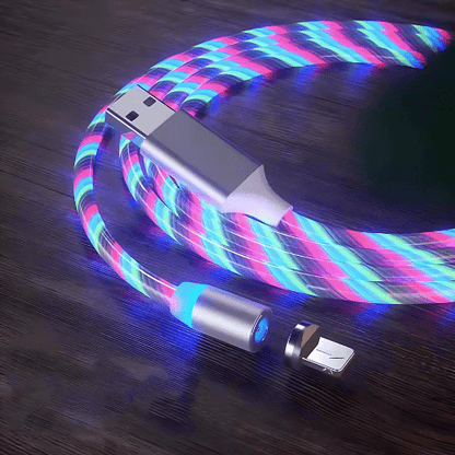 Magnetisches LED-Ladekabel mit starkem Magnetismus und LED-Beleuchtung - Garos