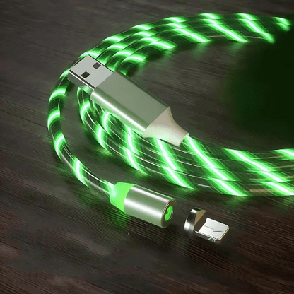 Magnetisches LED-Ladekabel mit starkem Magnetismus und LED-Beleuchtung - Garos