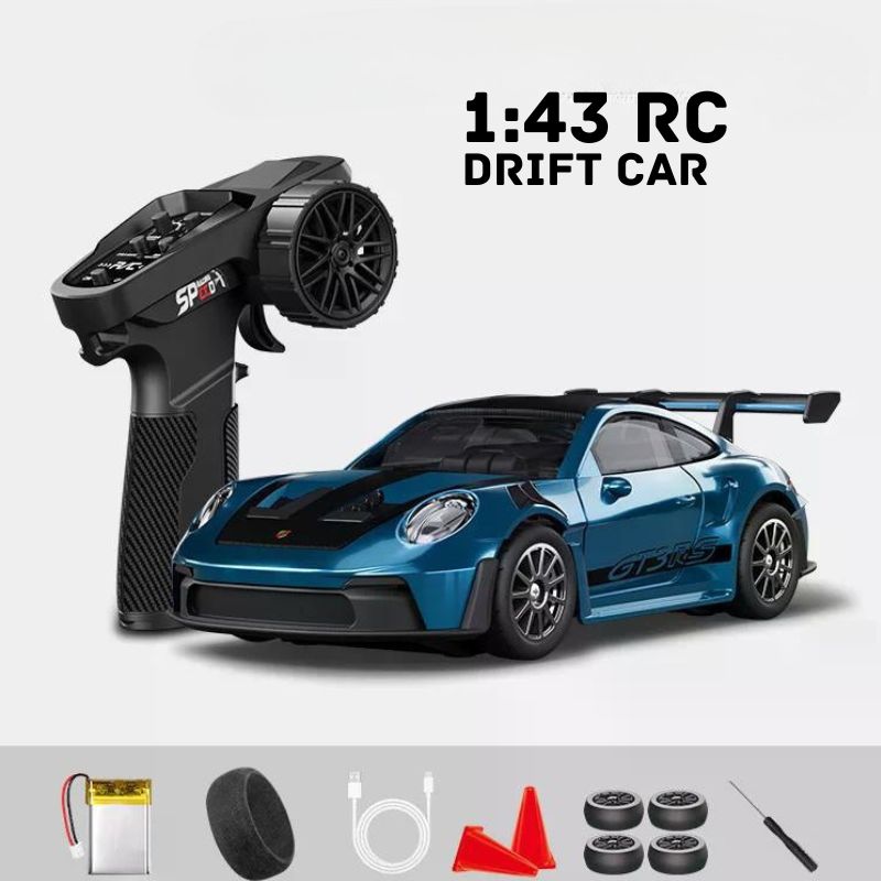 RC Drift Auto mit Ersatzreifen und Fernbedienung