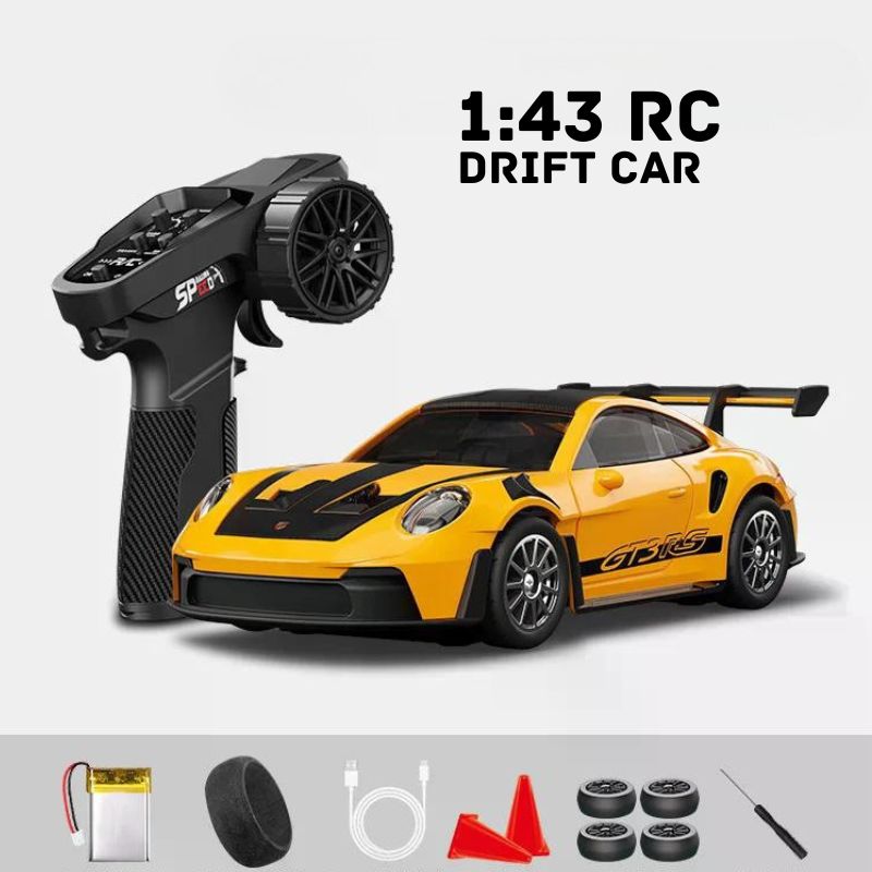 RC Drift Auto mit Ersatzreifen und Fernbedienung