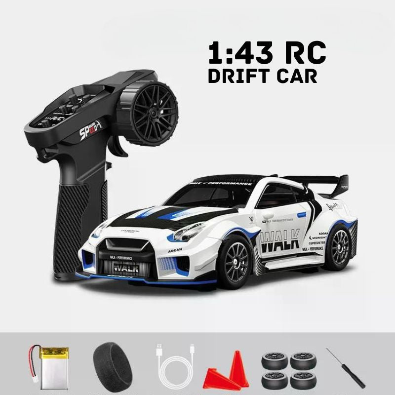 RC Drift Auto mit Ersatzreifen und Fernbedienung