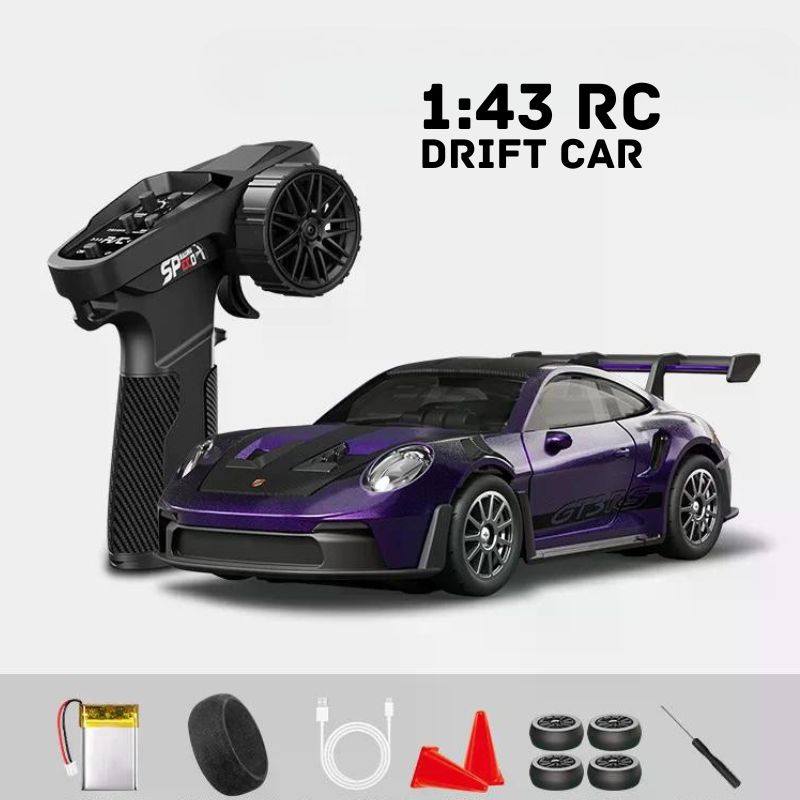 RC Drift Auto mit Ersatzreifen und Fernbedienung