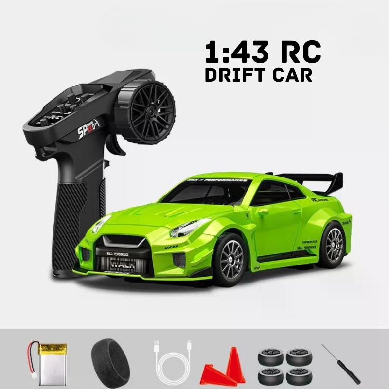 RC Drift Auto mit Ersatzreifen und Fernbedienung