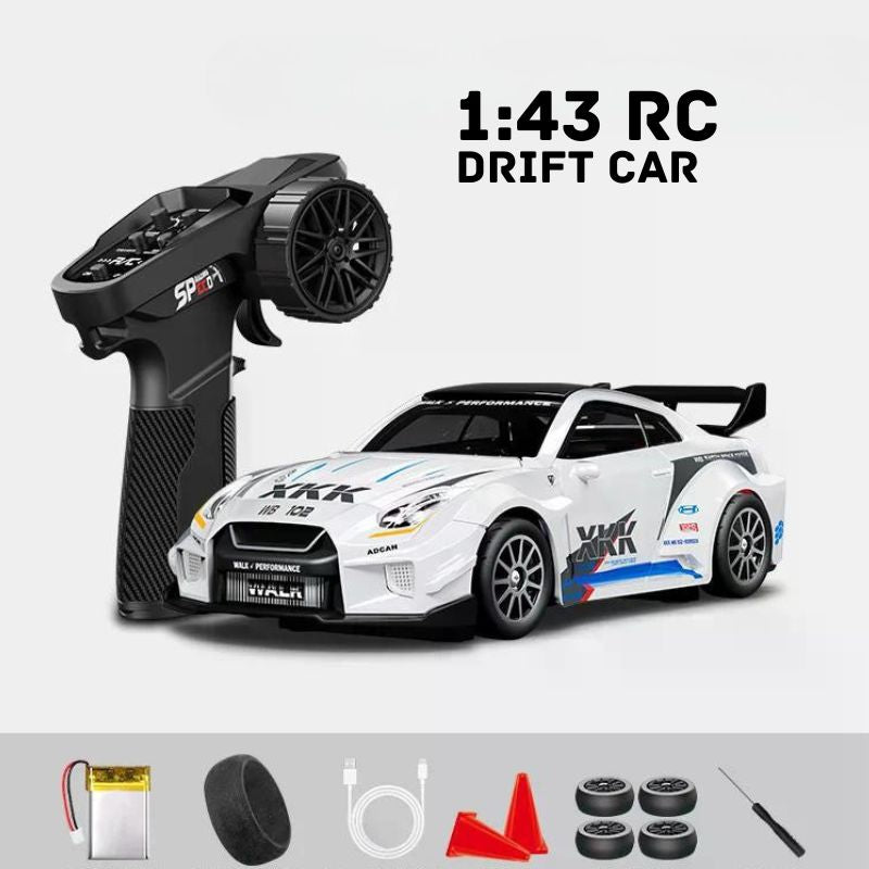 RC Drift Auto mit Ersatzreifen und Fernbedienung
