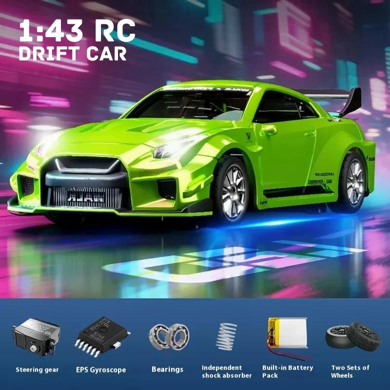 RC Drift Auto mit Ersatzreifen und Fernbedienung