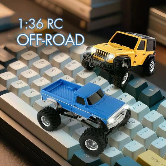 Mini RC Offroad Auto 1:36 mit LED-Licht und 4WD