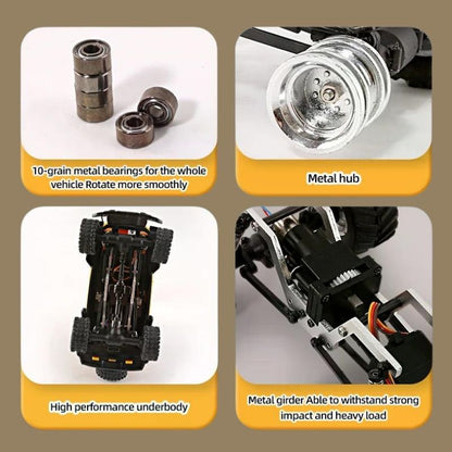 Mini RC Offroad Auto 1:36 mit LED-Licht und 4WD