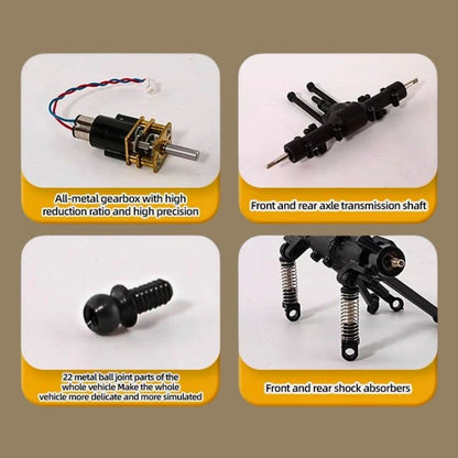 Mini RC Offroad Auto 1:36 mit LED-Licht und 4WD