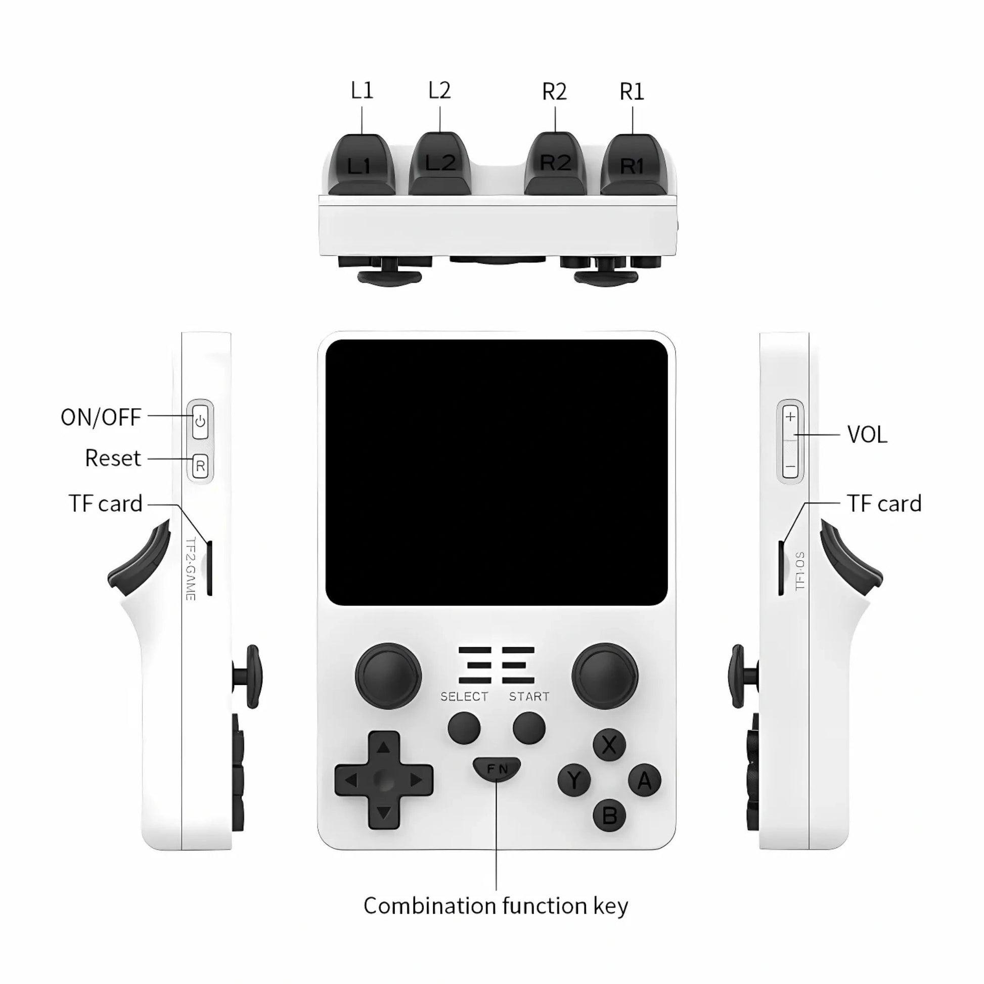 Retro X Spielkonsole im nostalgischen Design für ein klassisches Gaming-Erlebnis mit modernen Features und traditionellen Joysticks.