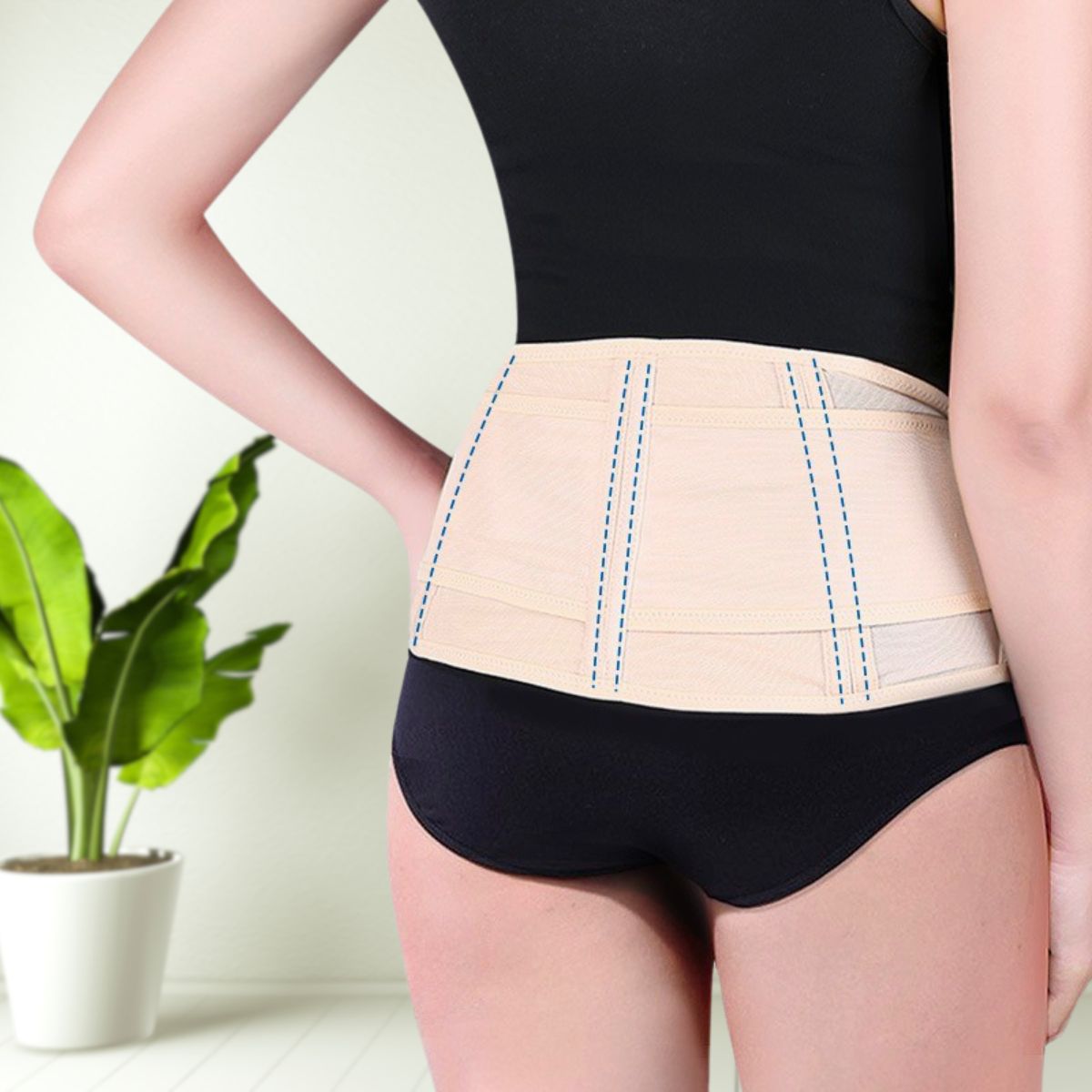 Rückengurt zur Stabilisierung nach der Geburt – verstellbar und stützend für die Taille.