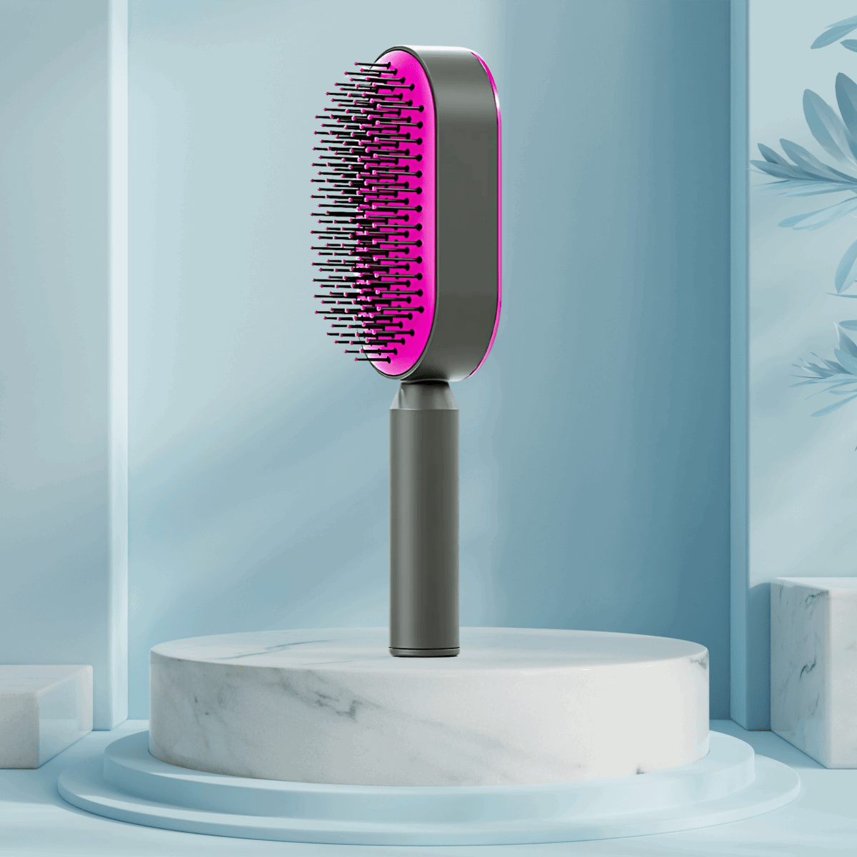 Selbstreinigende Haarbürste – Schmerzfreies Bürsten für alle Haartypen - Garos
