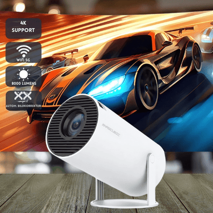 Kompakter Beamer mit HD-Auflösung – Ideal für zuhause und unterwegs