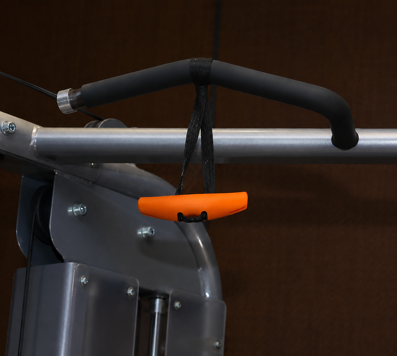 Ergonomische Trainingsgriffe in Orange mit Schlaufen und Aufbewahrungsbeutel